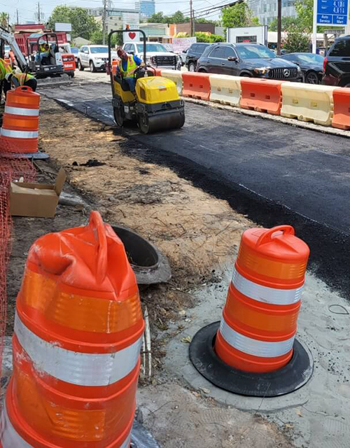 16393-BOOST-82-Westheimer Construction along the 82 Westheimer local bus route in the BOOST corridor.