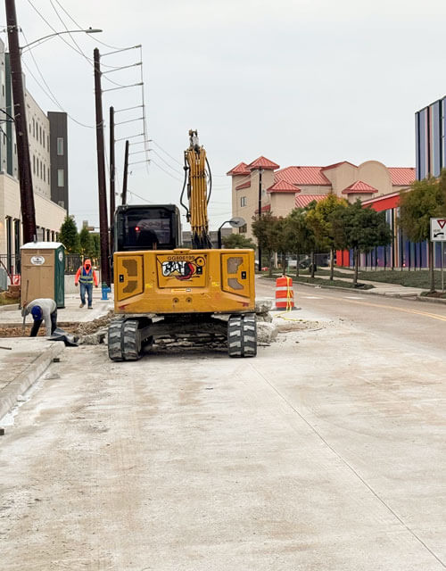 Gulfton-Area-Construction Roadwork construction in the Gulfton area.