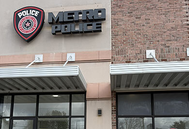 MPD Harrisburg substation storefront.