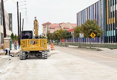 Construction taking place along High Star Drive in the Gulfton area.