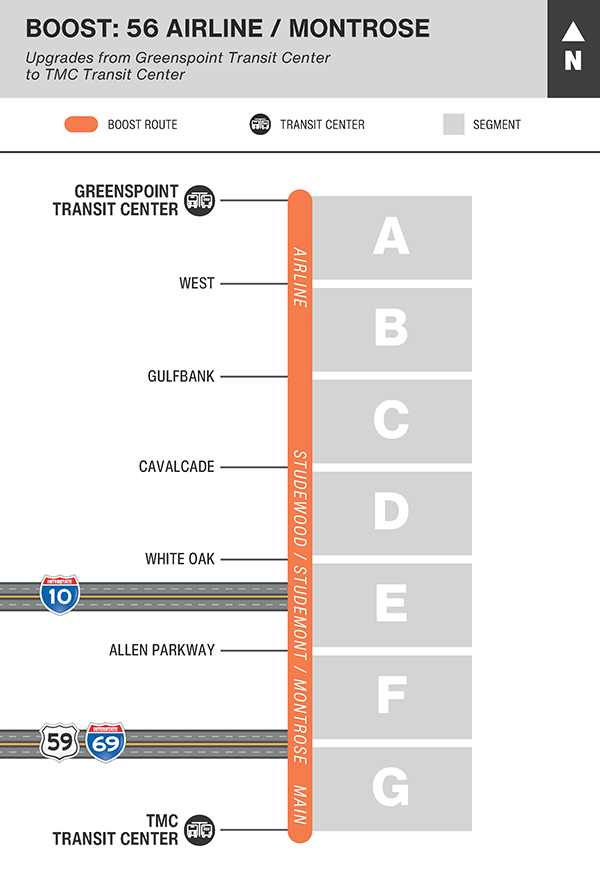 BOOST 56 Airline / Montrose Segment Map