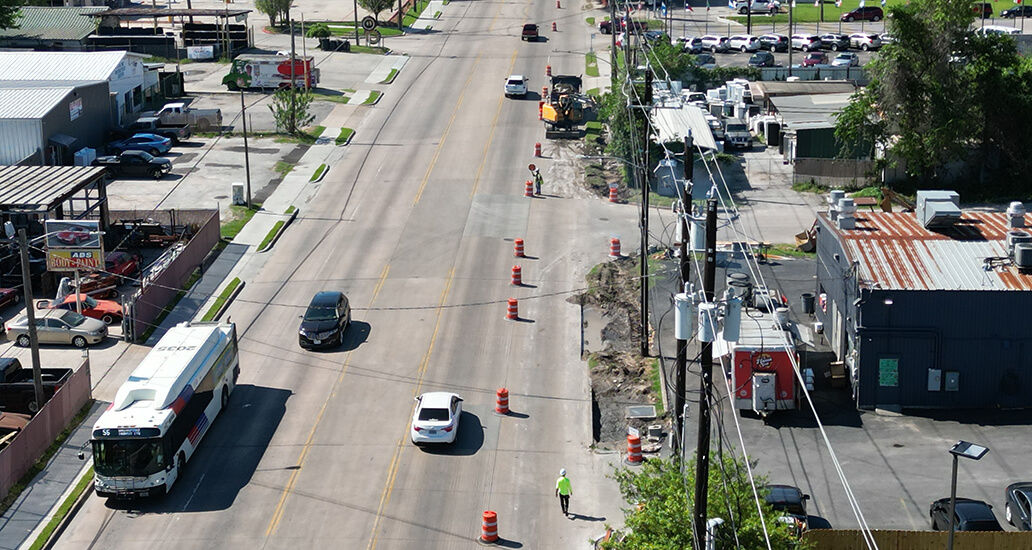 Adding missing sidewalk along Greenspoint Road