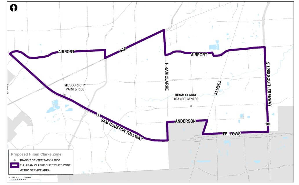 Proposed Hiram Clarke curb2curb zone map