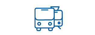 bus and rail vehicle icon