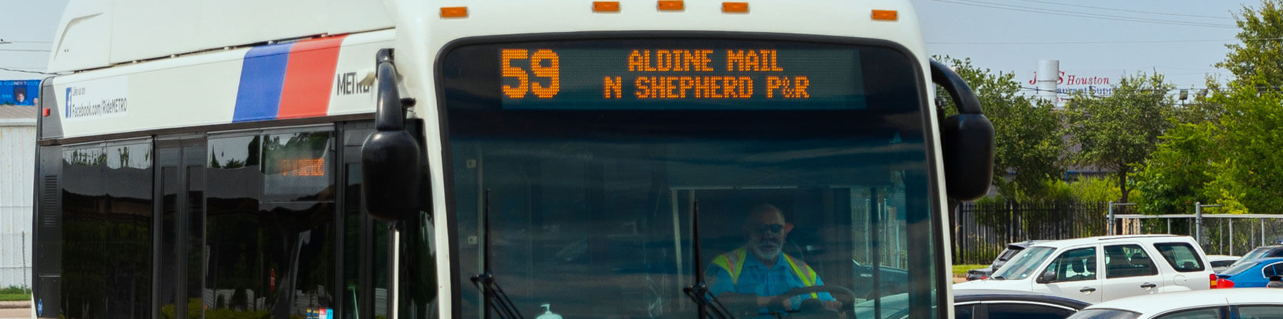 59 Aldine Mail local bus.