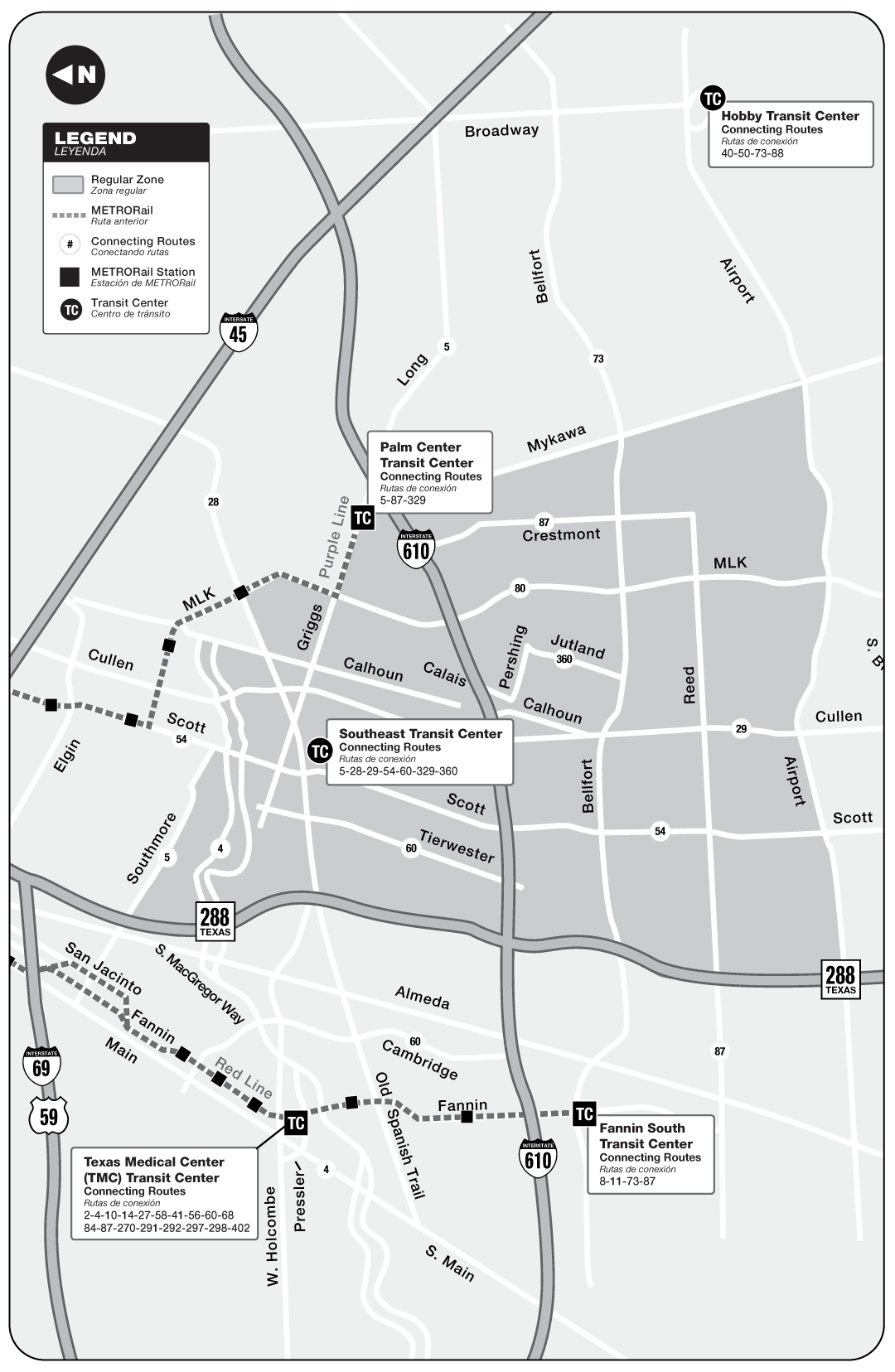 Route map for 329 Sunnyside - curb2curb shuttle