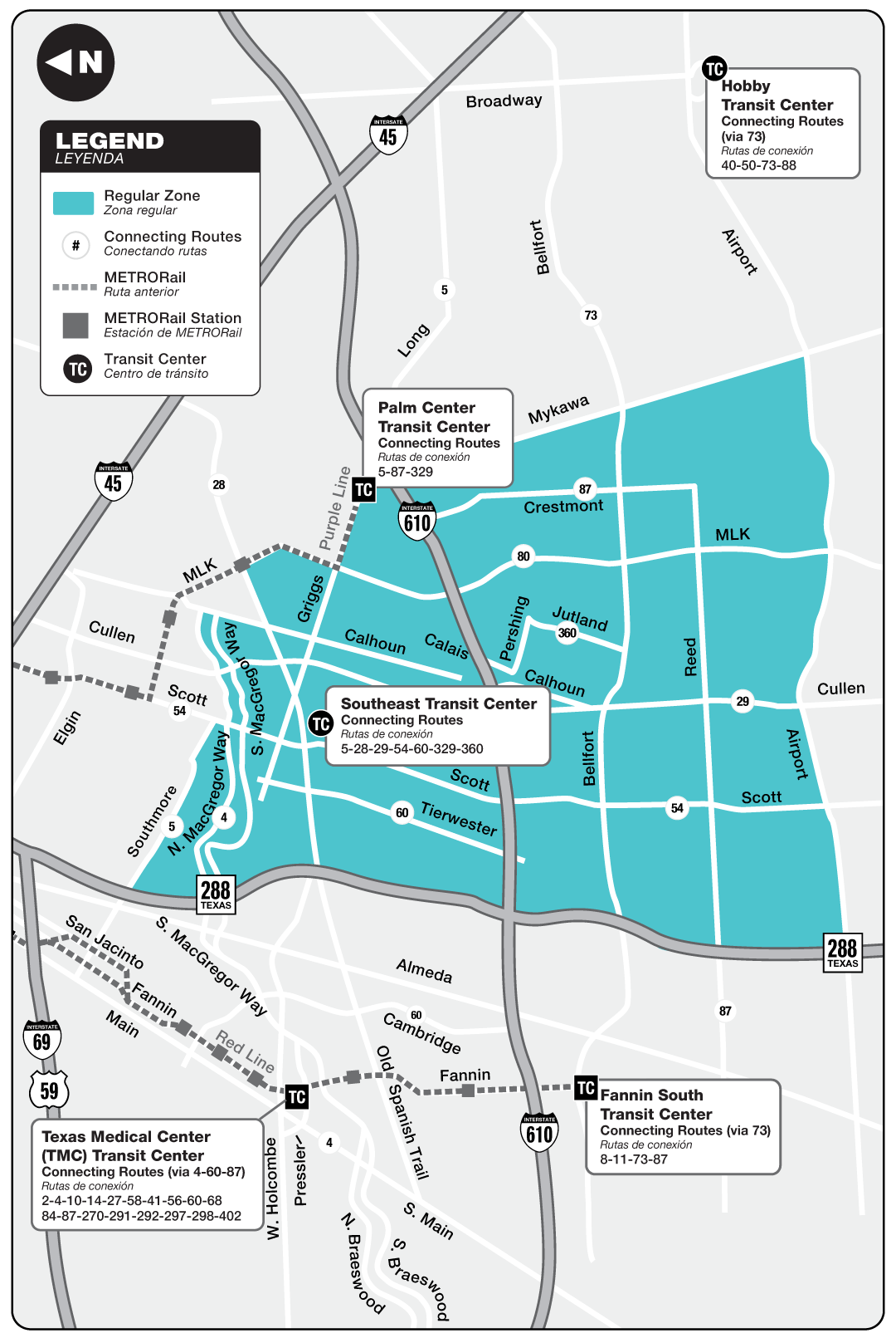 Route map for 329 Sunnyside - curb2curb shuttle