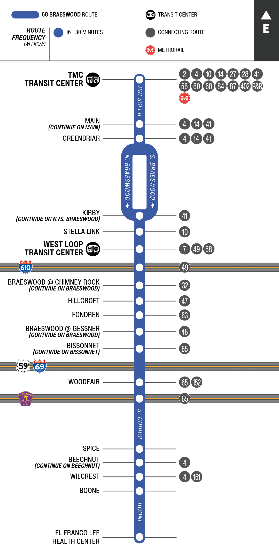 68 Braeswood | METRO Bus Route | Accessible Public Transit | Houston, Texas