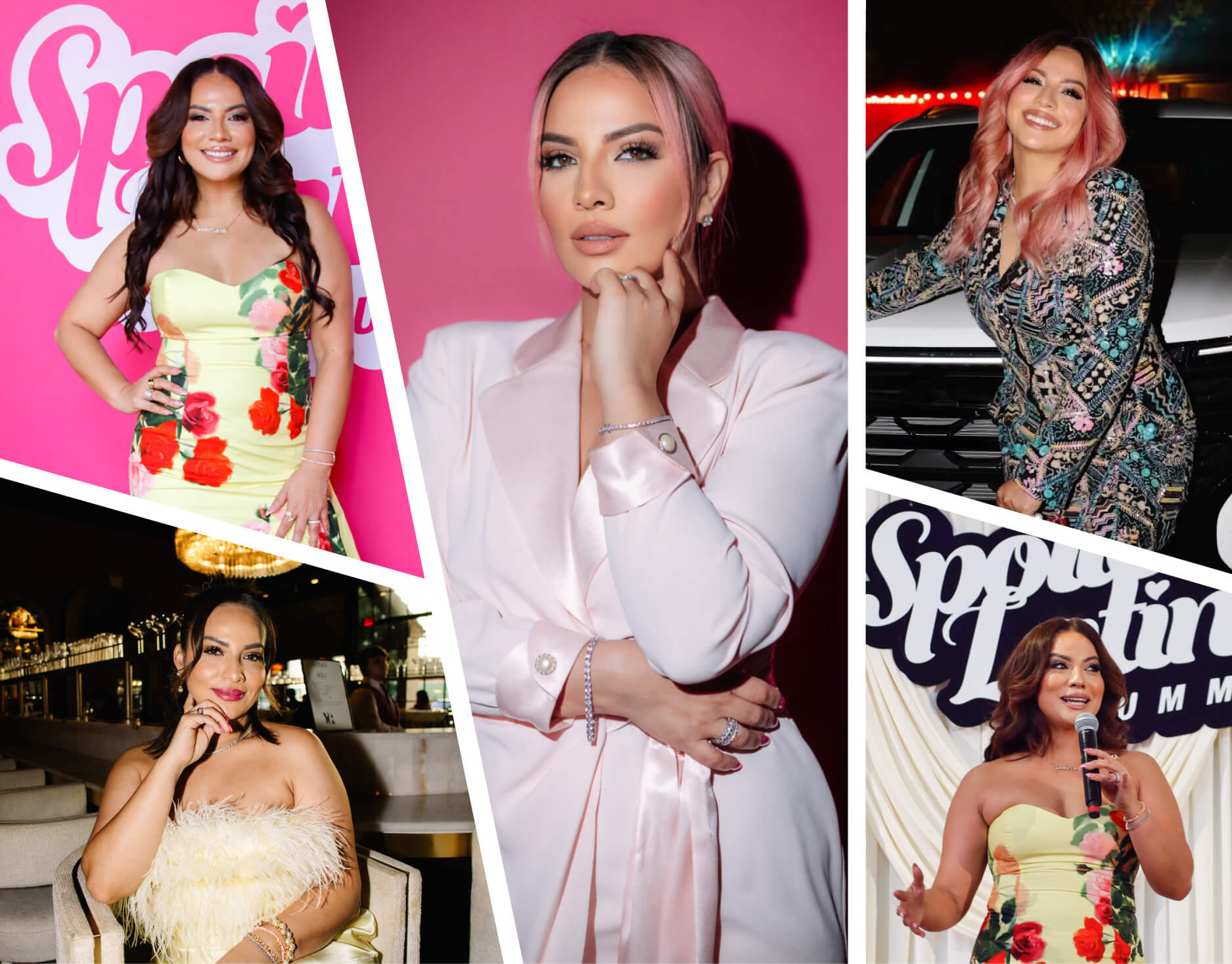 Photo collage of influencer Spoiled Latina.