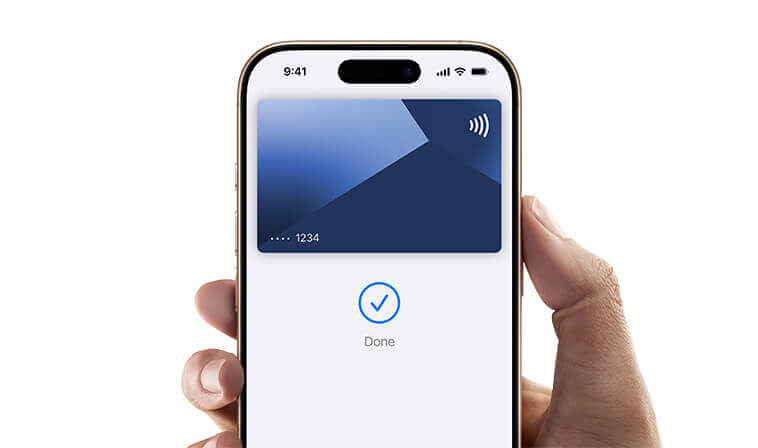 iPhone displaying Apple Wallet.