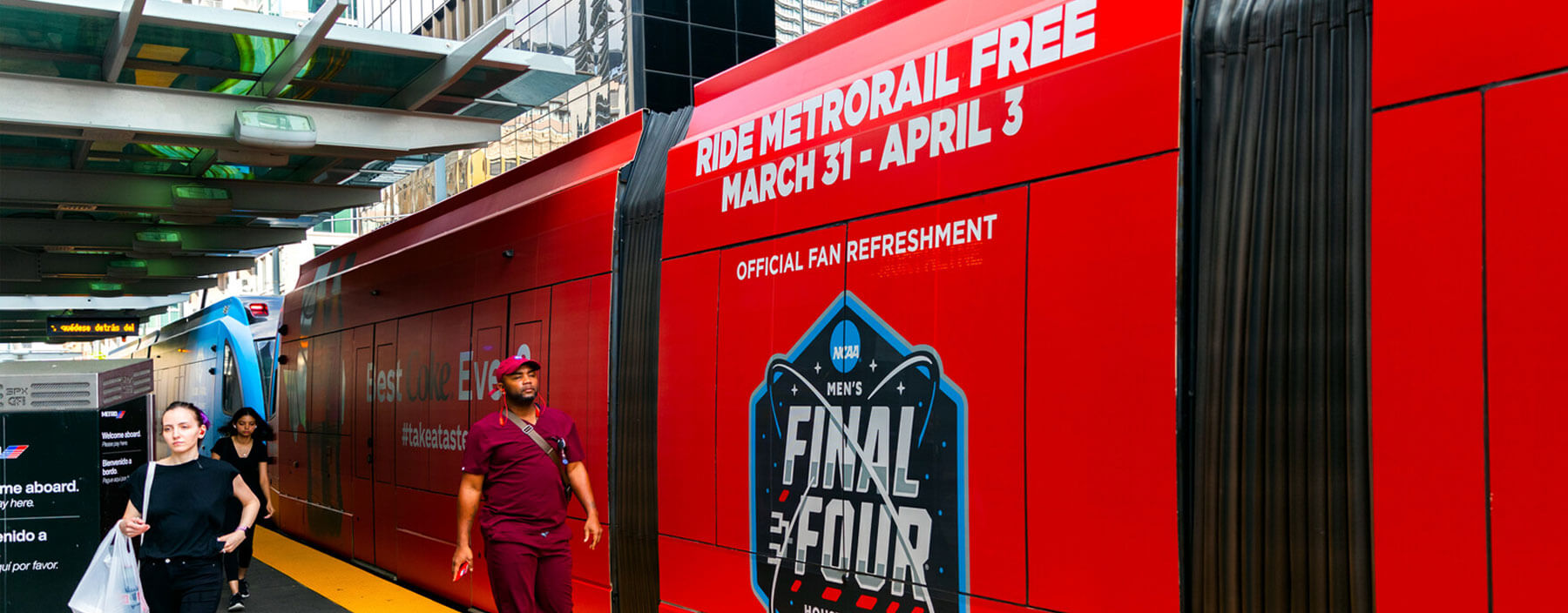 Ride Free on METRORail Red Line to Final Four