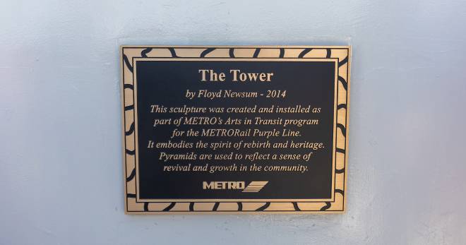 The Tower plaque