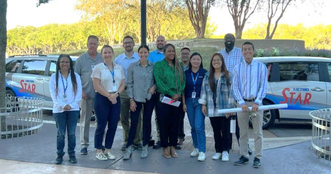 Group photo of METRO STAR Vanpool team and Fluor representatives.