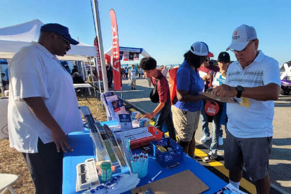 METRO booth at Wings Over Houston Airshow.