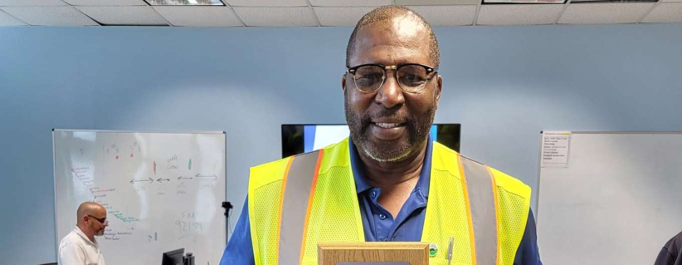 METRORail Operator Art has successfully driven over a million miles on bus and rail without any incident.