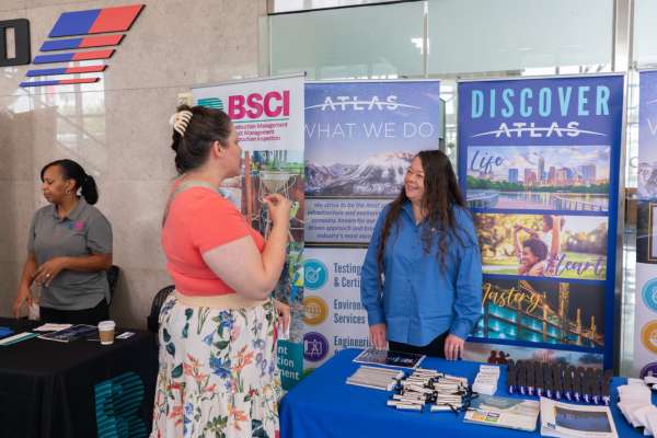 Small business owners attend a METRO procurement event.