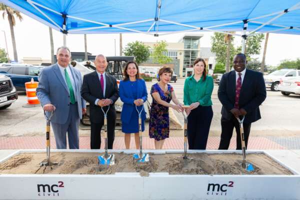 METRO Board of Directors at the BOOST Route 82 groundbreaking ceremony.