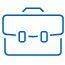 blue suitcase icon