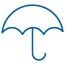 blue umbrella icon