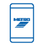 blue RideMETRO app icon
