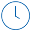 blue clock icon