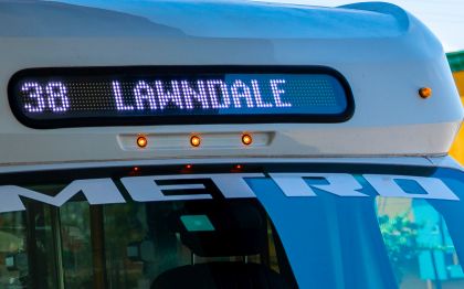 38 Lawndale route destination sign