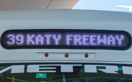 39 Katy Freeway route destination sign