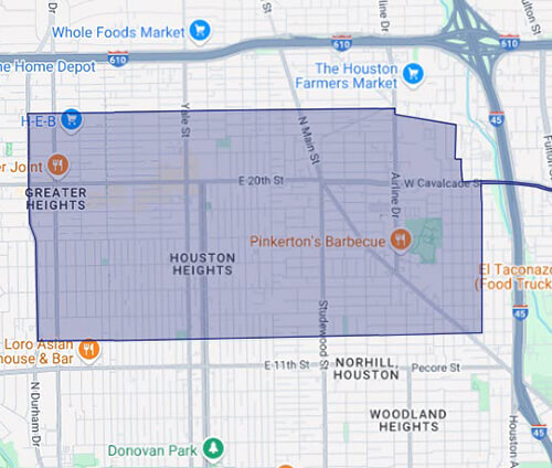 Heights North Microtransit Zone