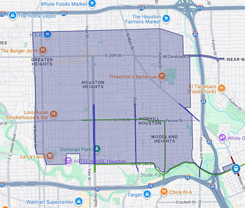 Heights Microtransit Zone