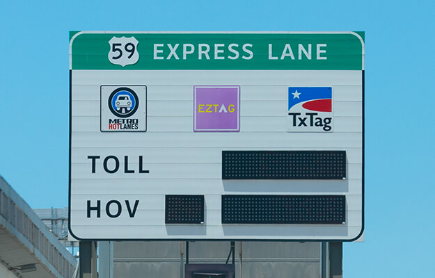 4187-METRO-59-HOV-Signage-625x400 HOV/HOT express lane signage on Highway 59.