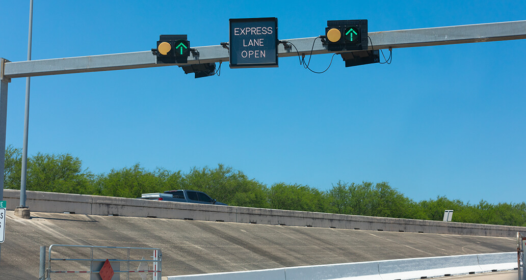 59 North Freeway express lane entrance from Kelley Street.