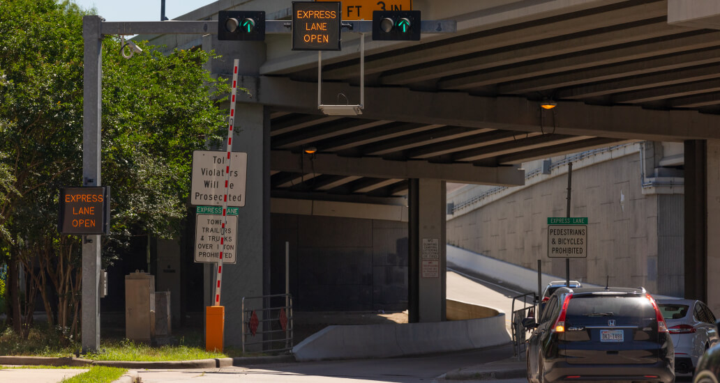 US Highway 59 Express Lane entrance at Milam Street