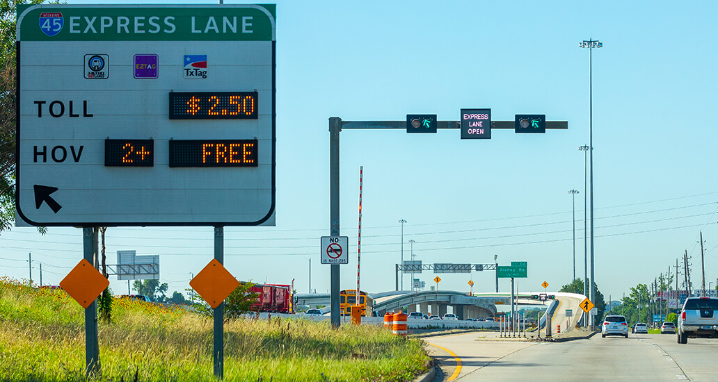 I-45 North inbound entrance from FM 1960.