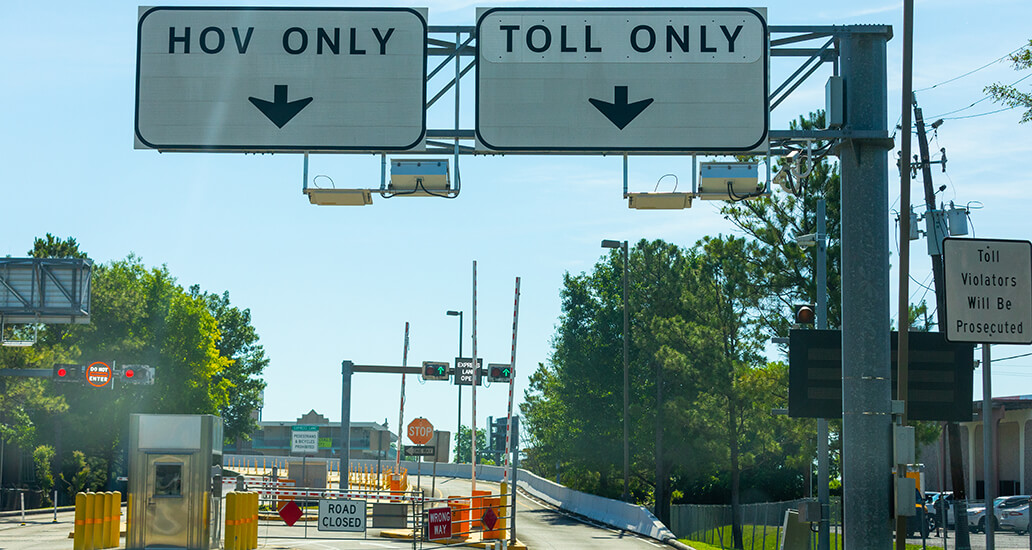 I-45 North inbound express lane entrance from Airline Drive.