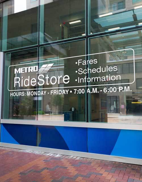 16570-RideStore-Main-500x640 The front of 1900 Main St. RideStore with store days and hours of operation.