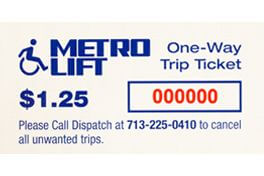 METROLift one-way trip ticket