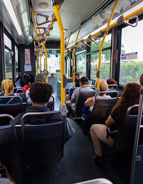 METRO riders onboard a local bus.